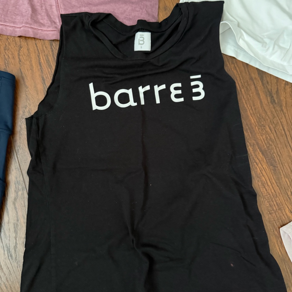 Barre3 Black Sleeveless Top